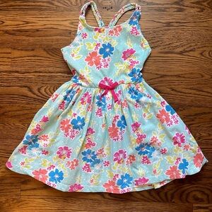Tommy Bahama Girls Floral Braided Halter Spring Summer Dress Size 4
